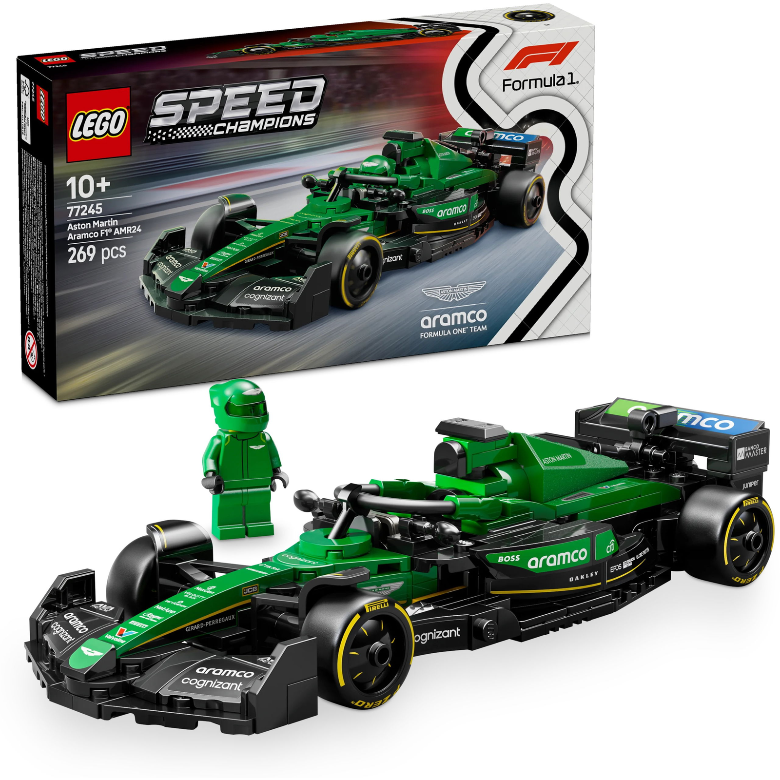 LEGO SPEED CHAMPIONS F1 RACING CAR ASTON MARTIN ARMACO AMR24 77245 (5702017816128)