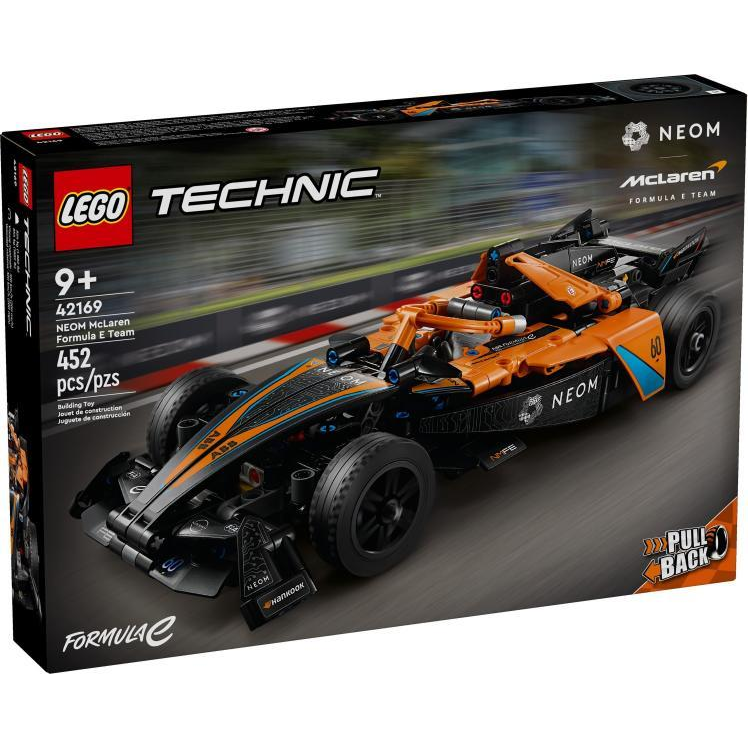 LEGO® Technic - Neom Mclaren Formula E race car 42169, 452 piese (42169)