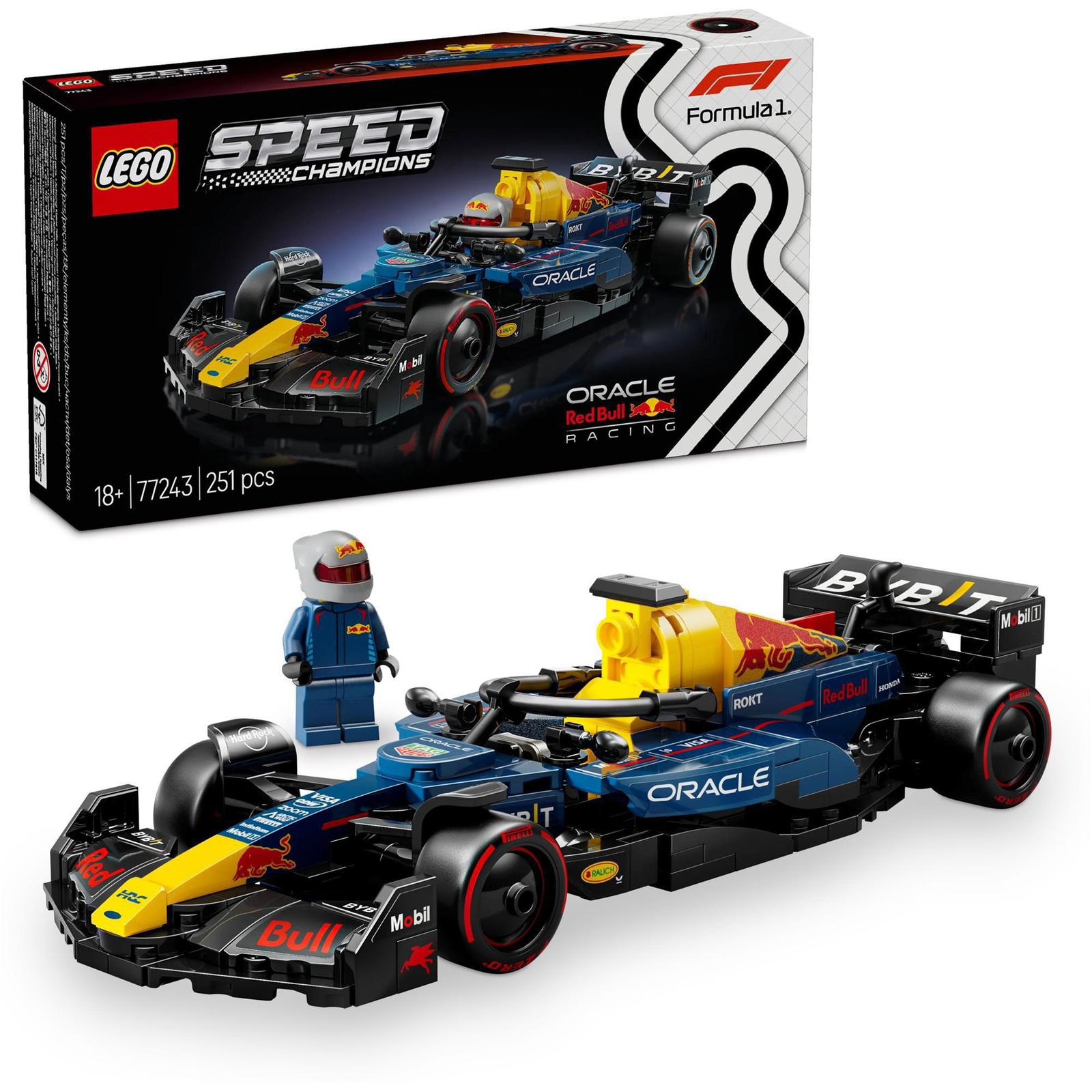 LEGO SPEED CHAMPIONS F1 ORACLE RED BULL RACING CAR 77243 (5702017816104)